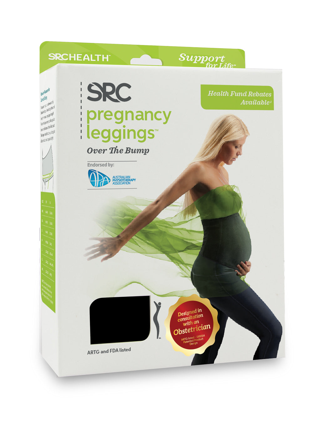 SRC PREGNANCY LEGGINGS - OVER THE BUMP