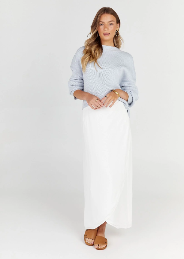 FLEMINGTON WRAP SKIRT (CREAM)