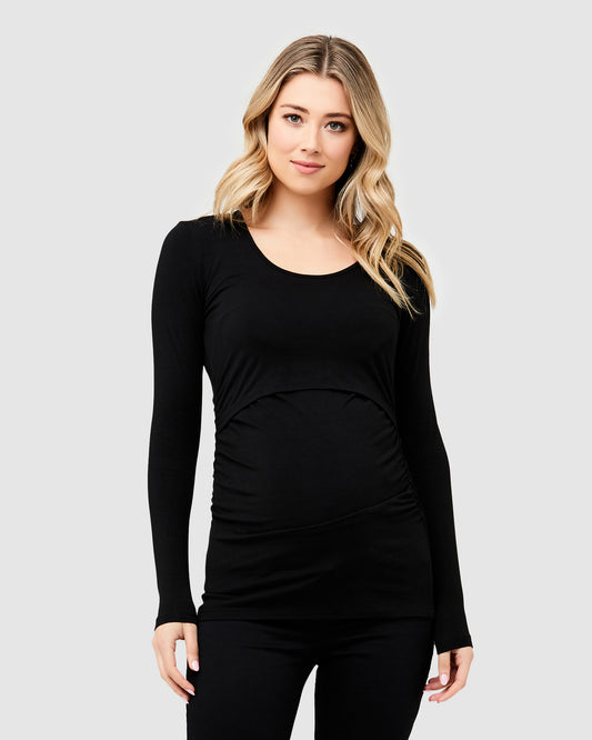 Organic Nursing Top - Black